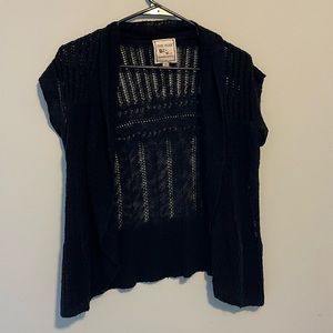 Pink Rose knitted short sleeve cardigan